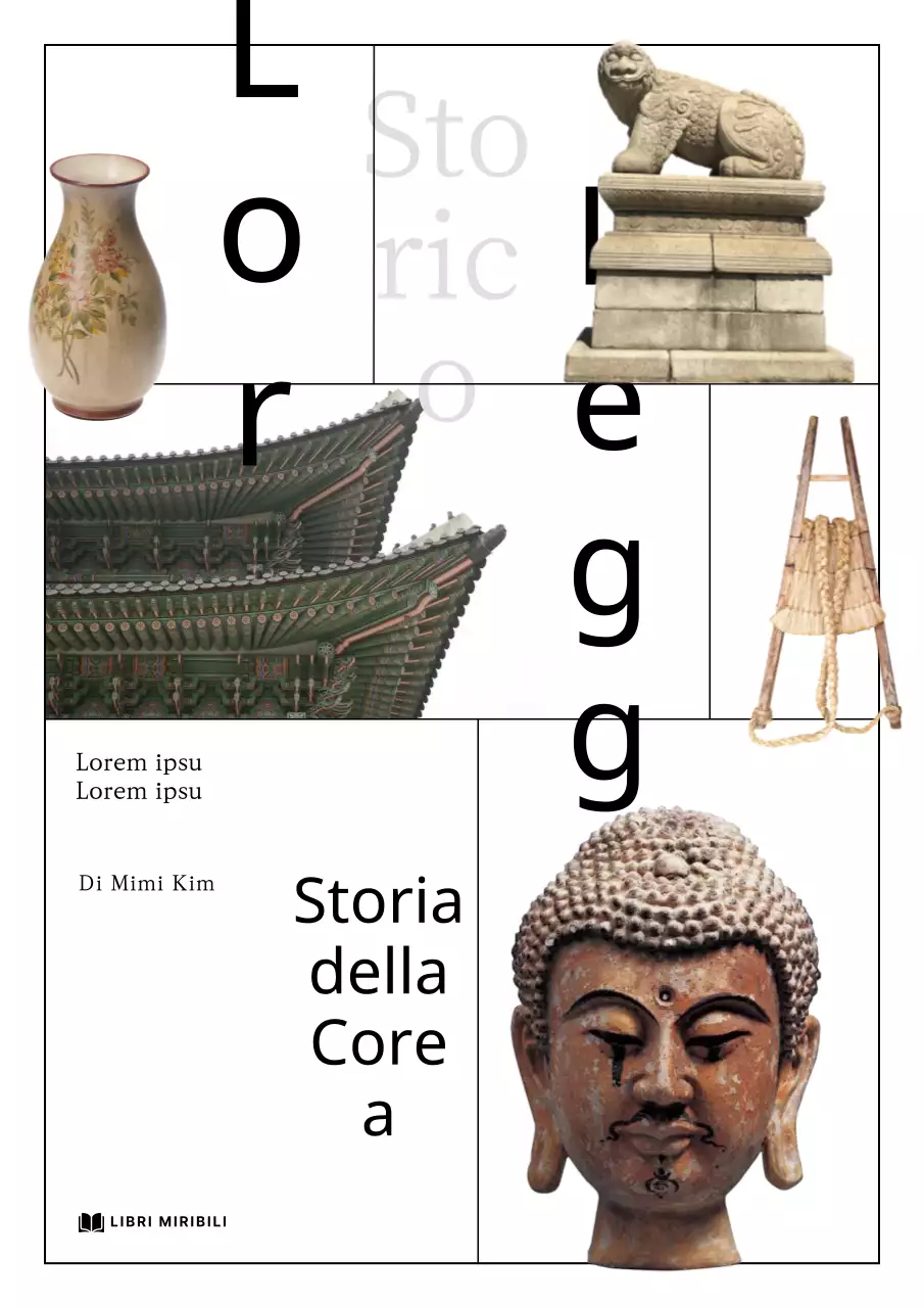 Storia coreana bianca e semplice