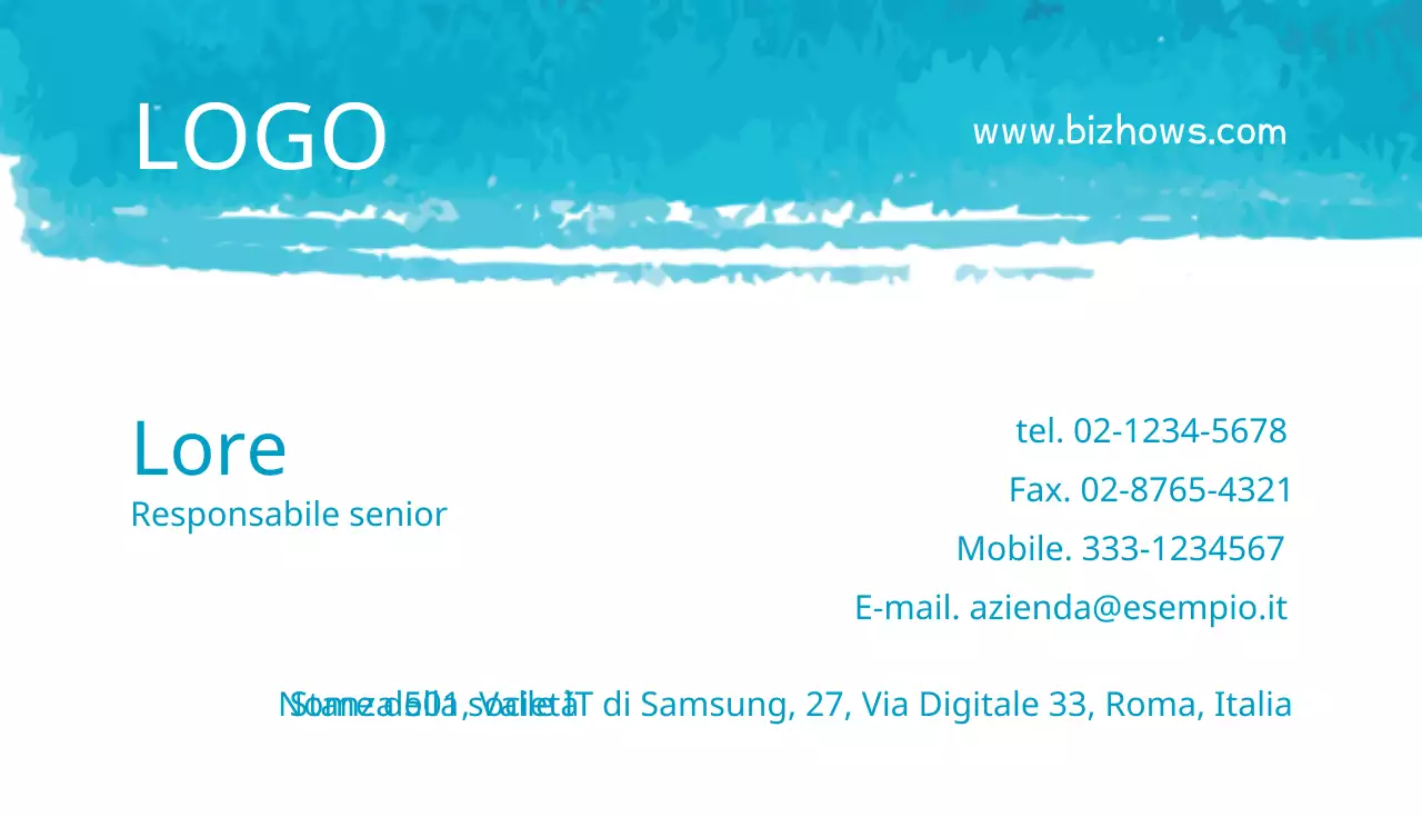 Biglietti da visita aziendali