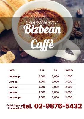 Menu del salone di massaggi dal concetto semplice e pulito con foto grigie