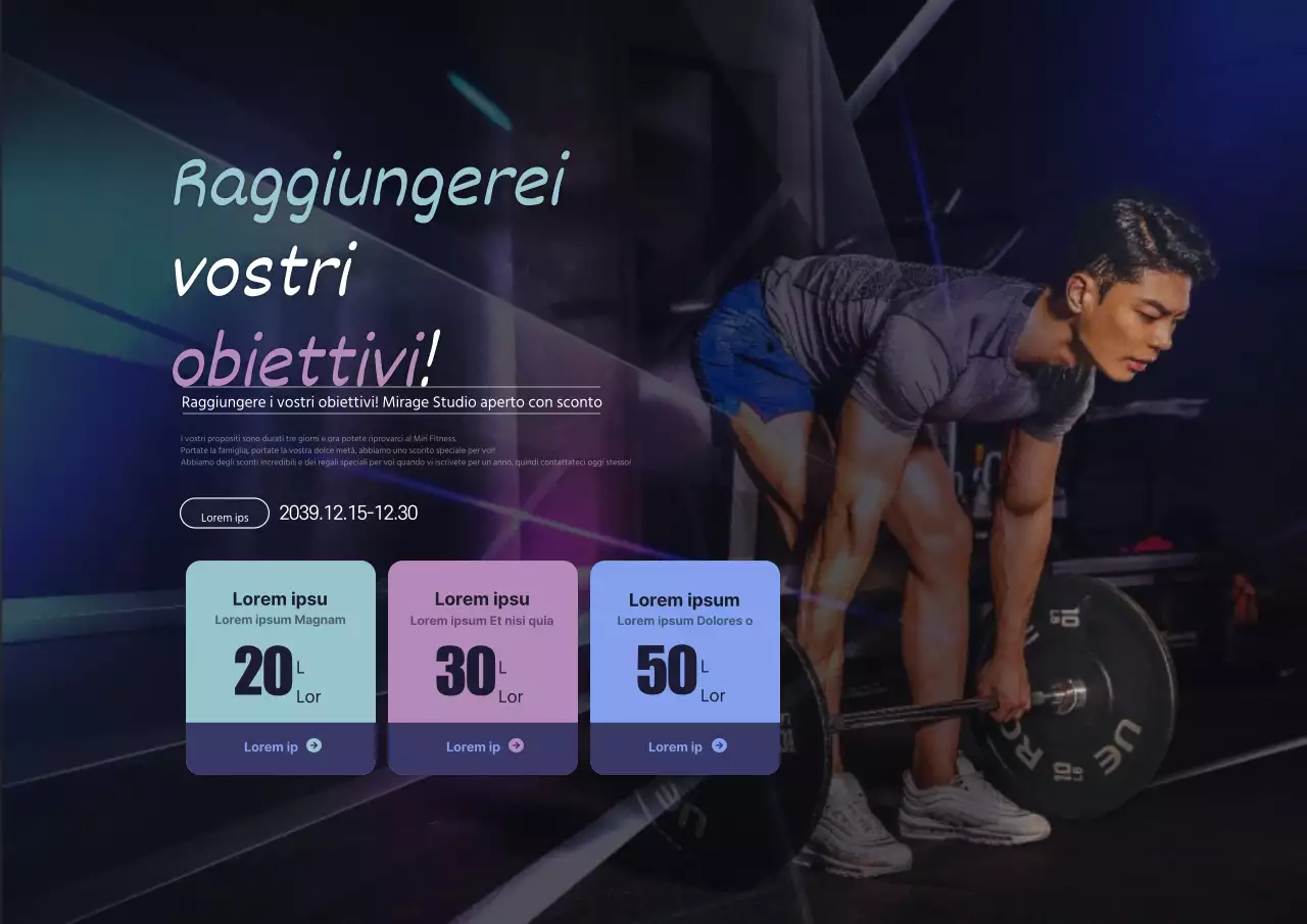 Raggiungete i vostri obiettivi!