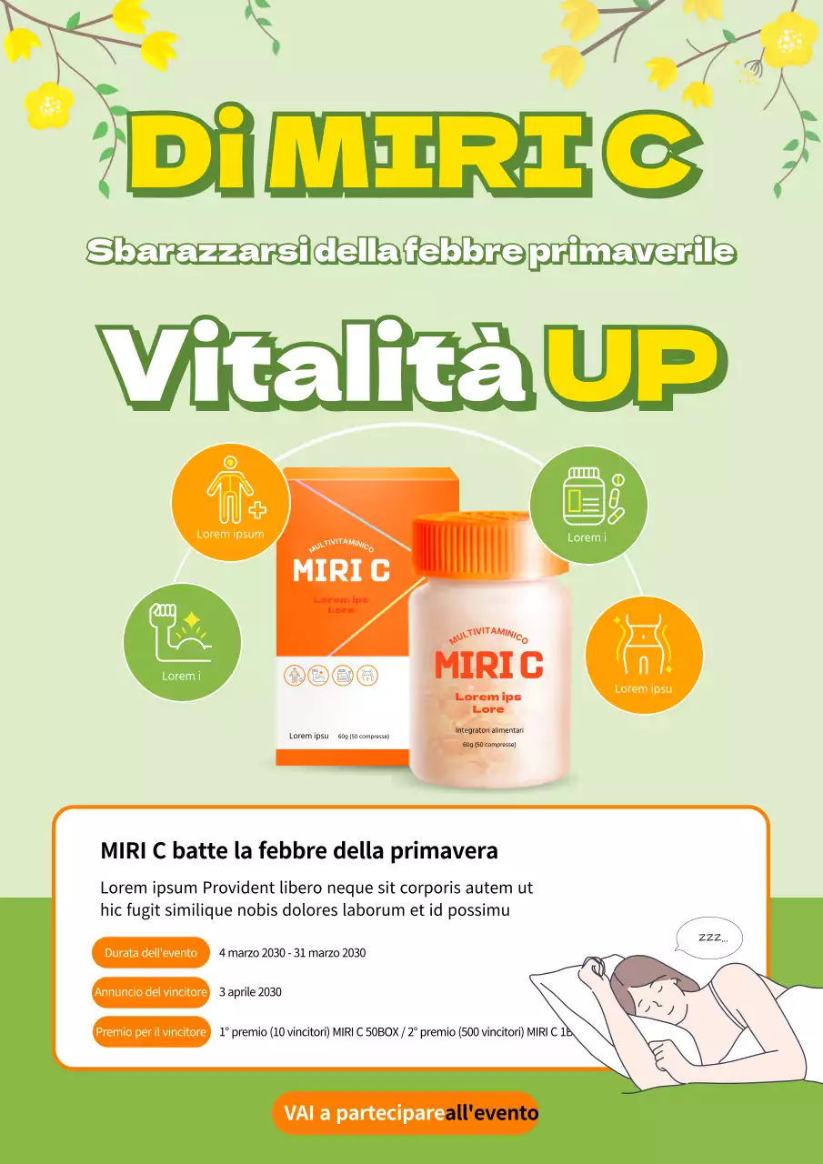 Vitamine fresche di primavera in farmacia color chartreuse e arancione