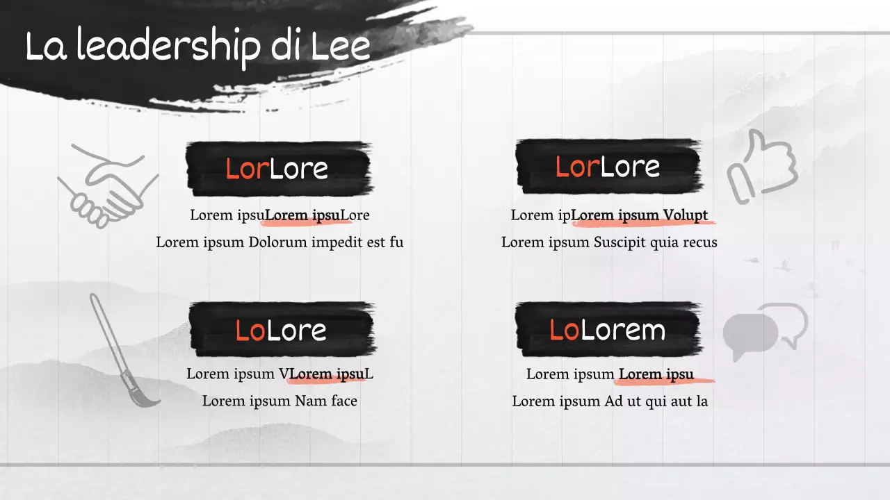 Bianco e nero e rosso Concetto classico Inchiostro e acquerello antico Presentazione dei grandi dell'acquerello