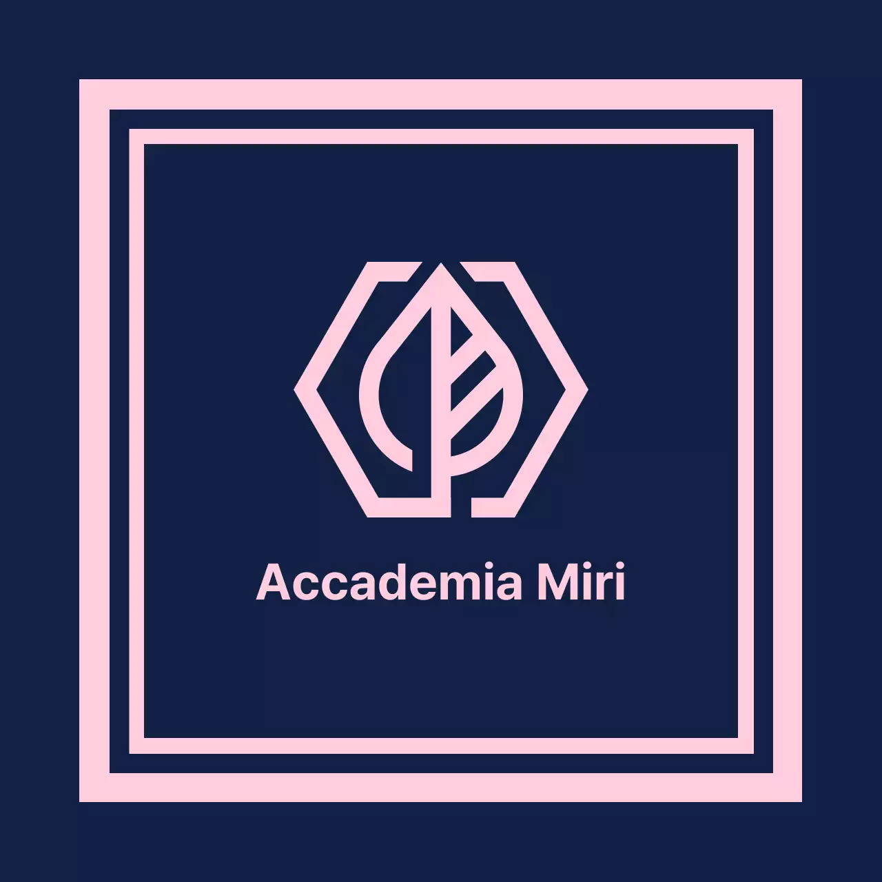 Gakuen Academy Valkyrie su uno sfondo blu navy con una linea di confine rosa