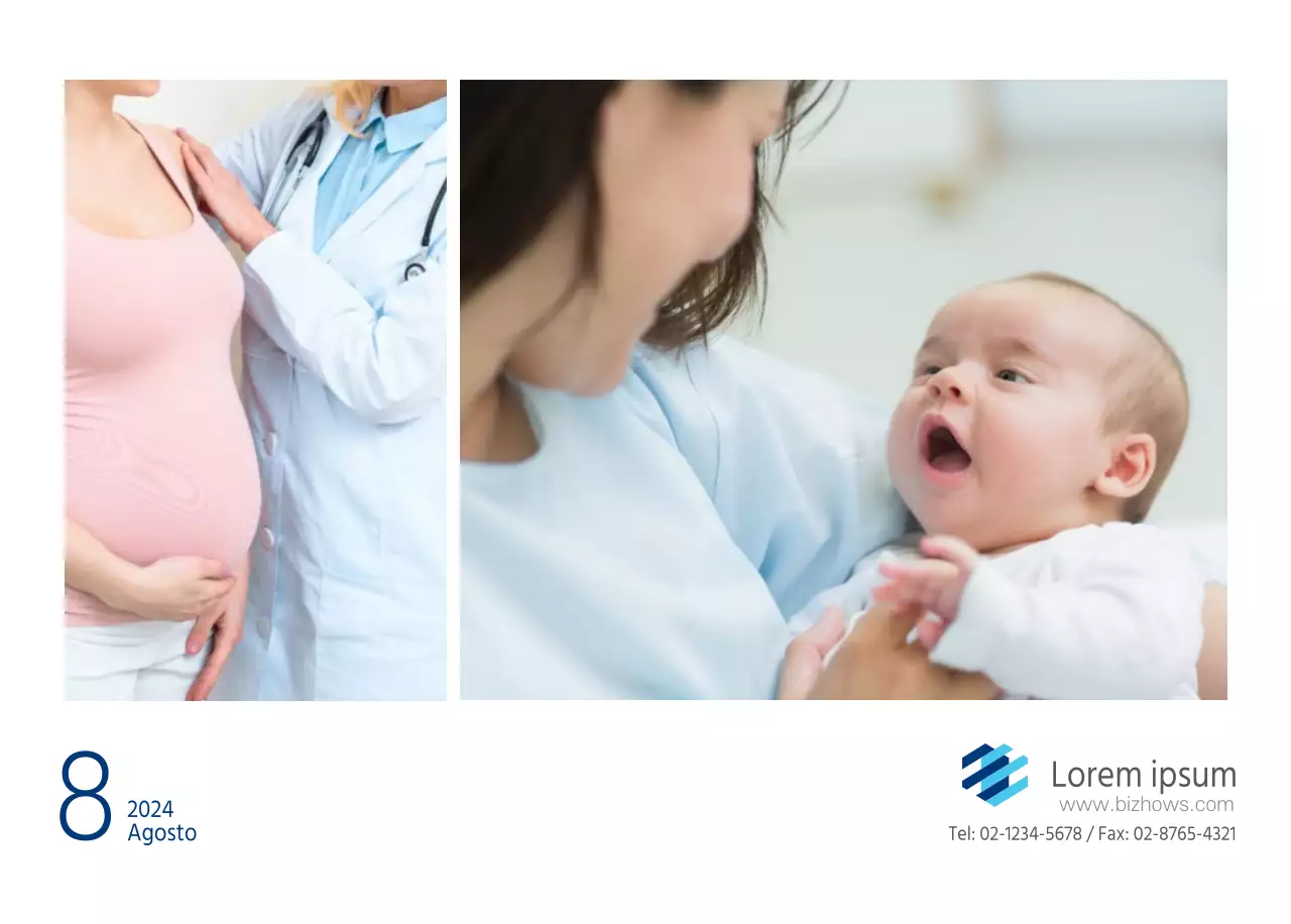 Navy White Simple Hospital