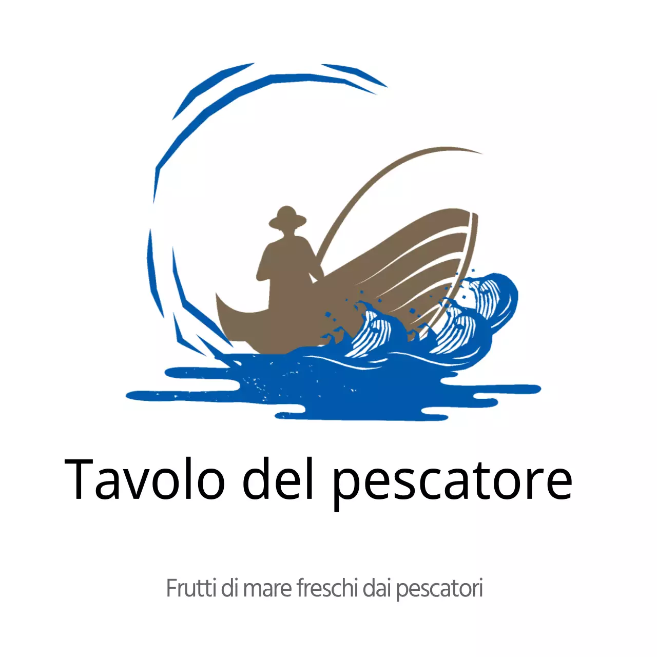 Tavola del pescatore di frutti di mare