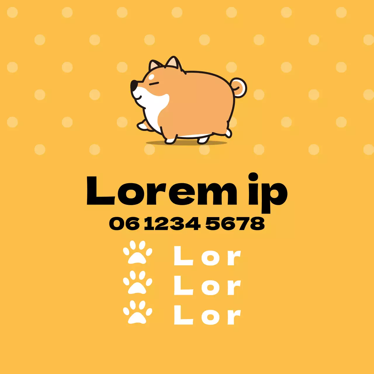 Illustrazione di carattere giallo clinica veterinaria