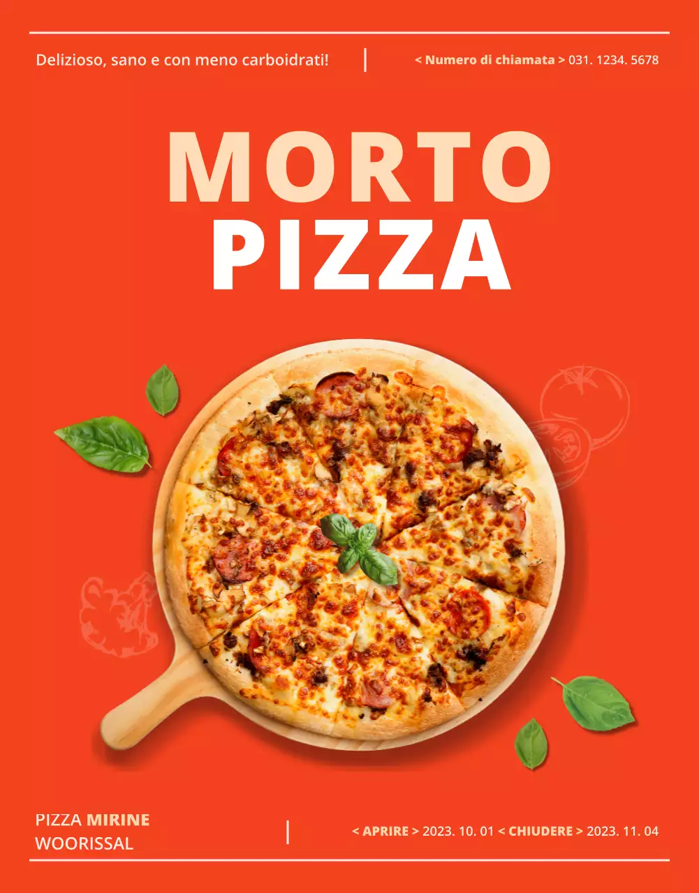 Promuovere la vendita di fondi per una semplice pizza di riso rosso coreana