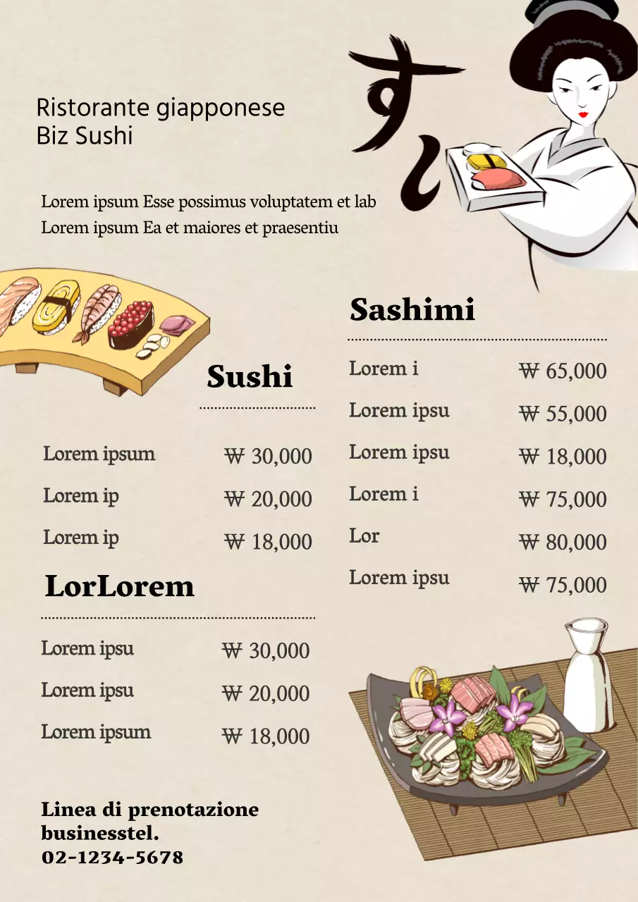 Sushi tradizionale giapponese