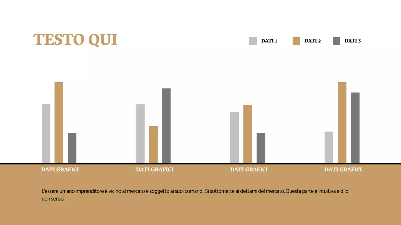 Un semplice diagramma concettuale in marrone e grigio