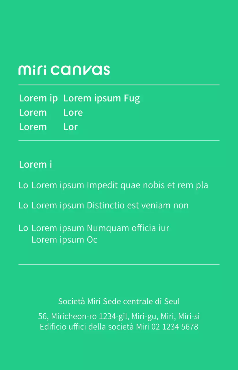 Profilo del biglietto da visita per i dipendenti in stile semplice ed essenziale con accenti bianchi e verdi