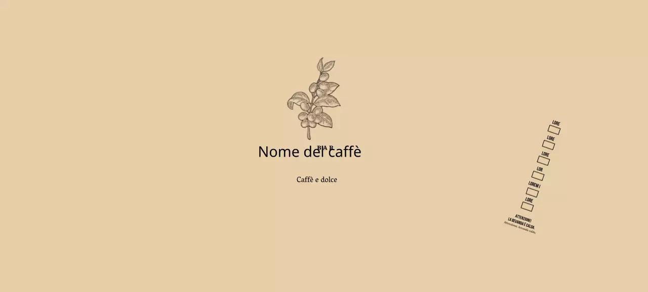 Illustrazione floreale botanica beige