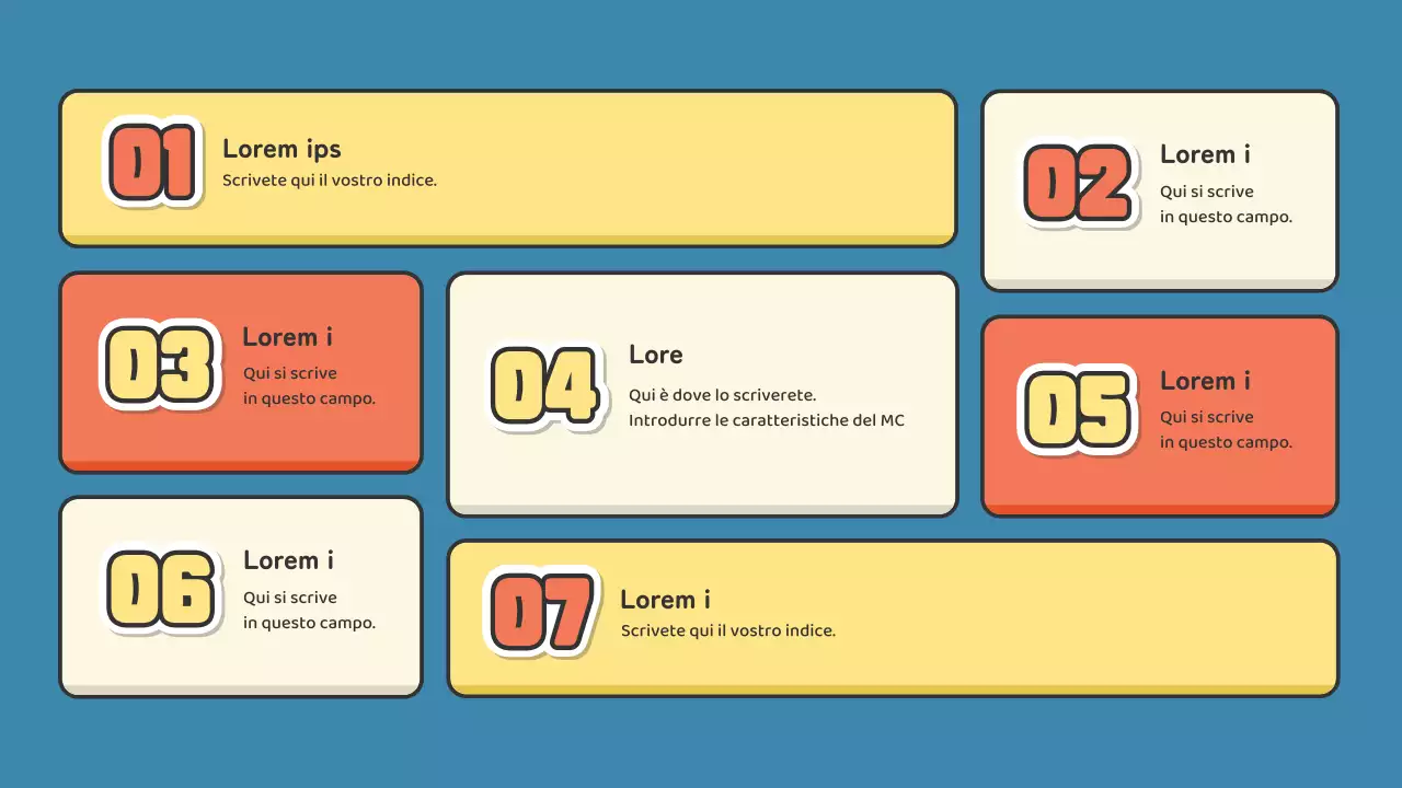 Un portfolio per emcee nel settore dello spettacolo con un simpatico concetto di adesivo rosso e verde