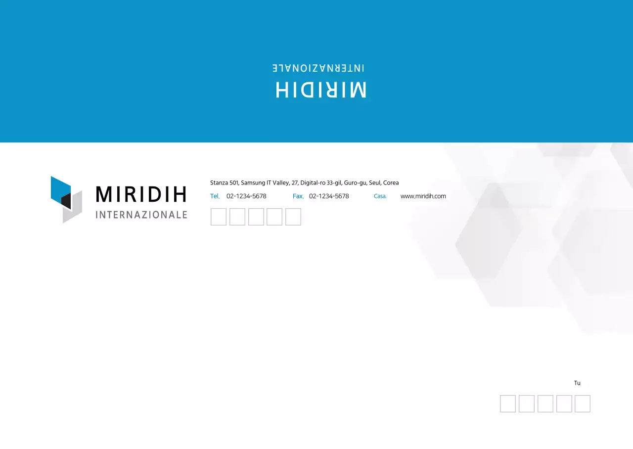 Buste blu per biglietti aziendali semplici