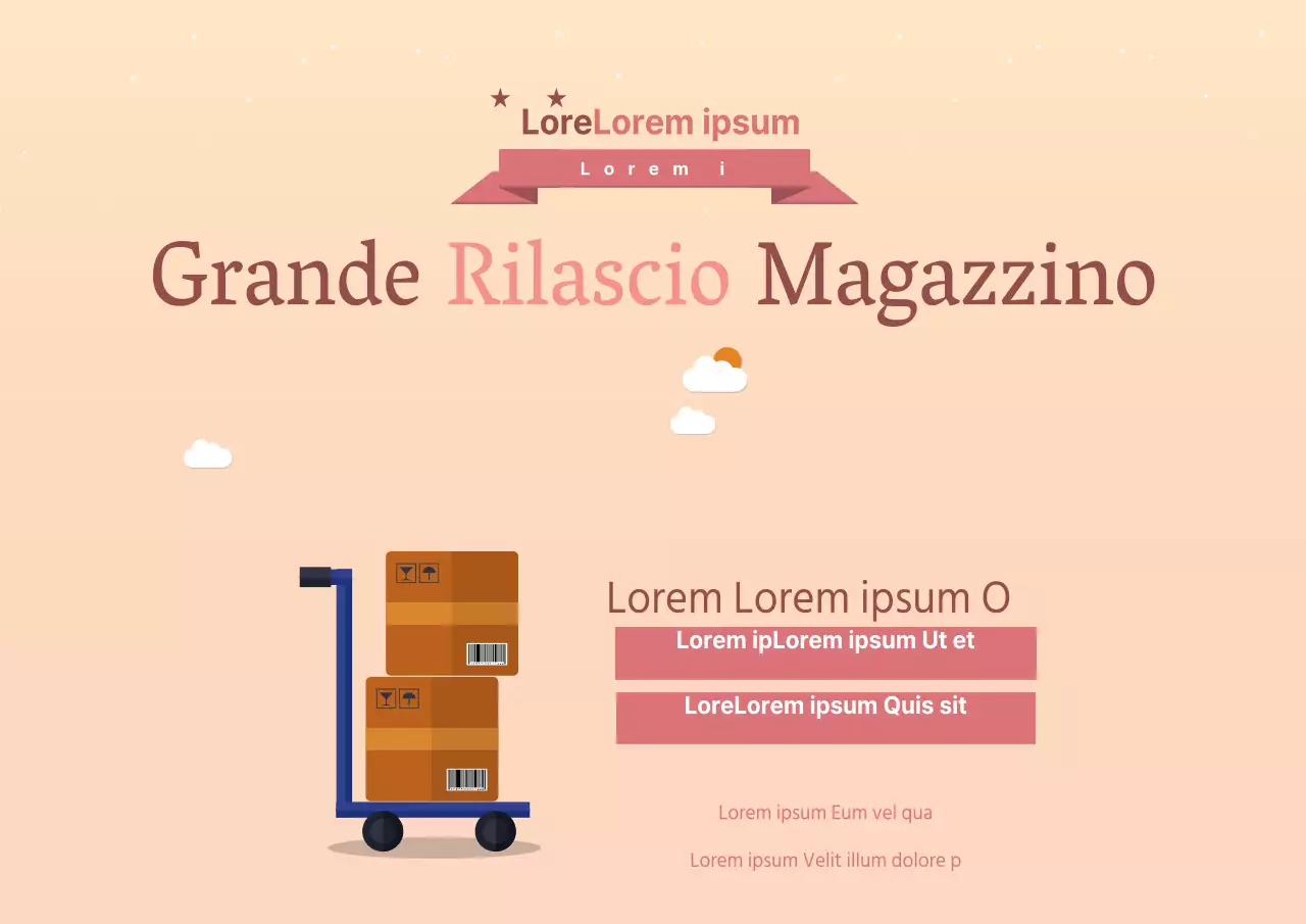 Magazzino per rilasciare eventi