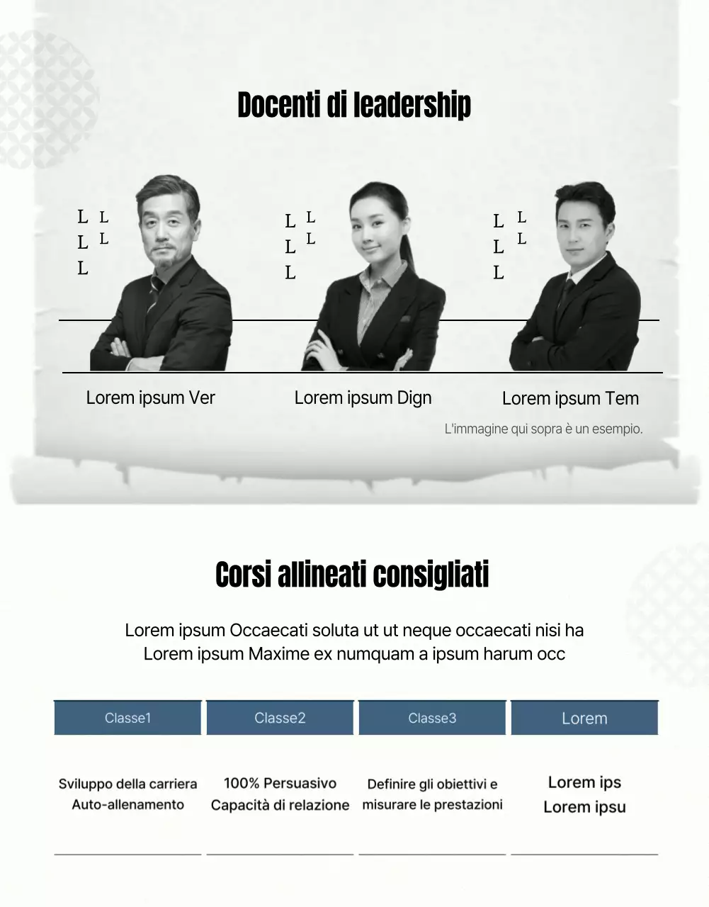 Guida alla formazione della leadership blu e grigia