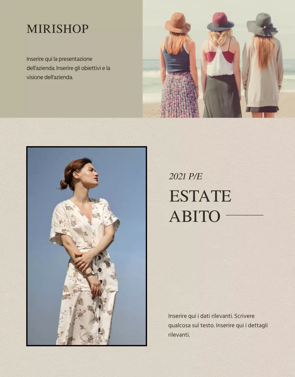 Abito estivo con un dettaglio di design emozionale