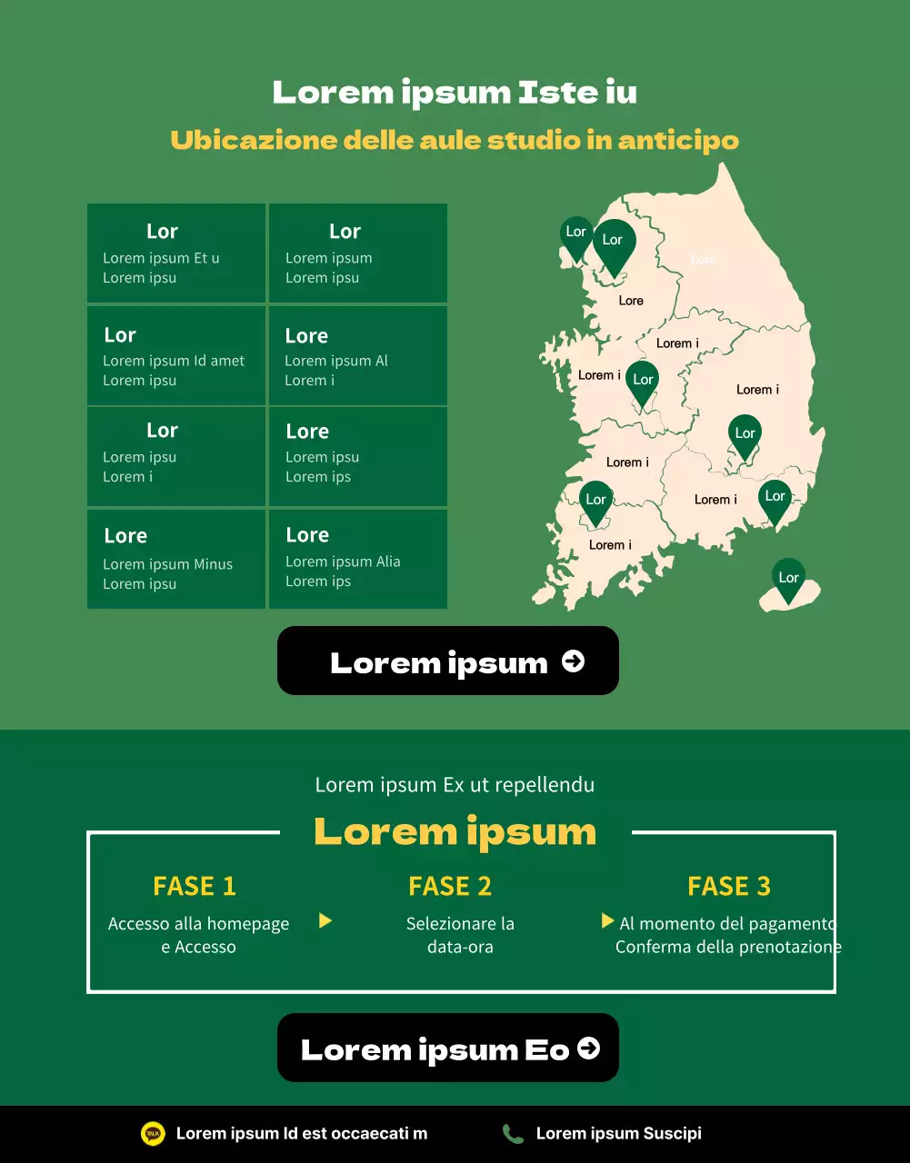 Colloquio faccia a faccia StudyCafe nella vivacità del verde e del giallo