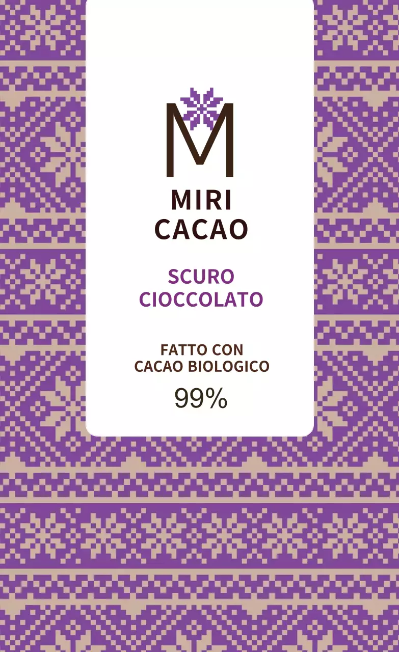 Etichetta per diffusore con motivo a fiocco di neve viola