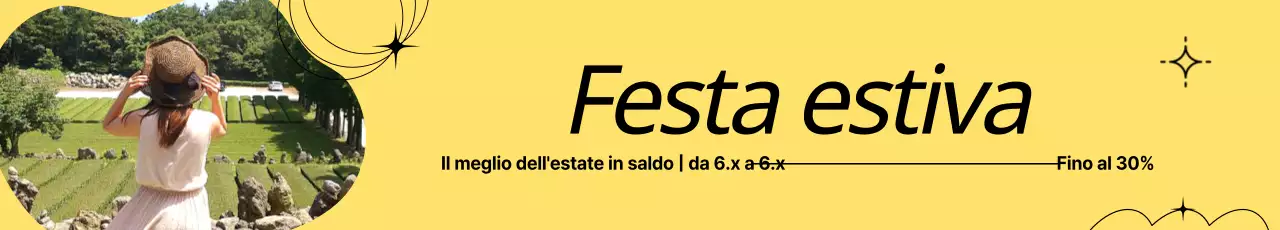 Modello di abbigliamento estivo su sfondo giallo