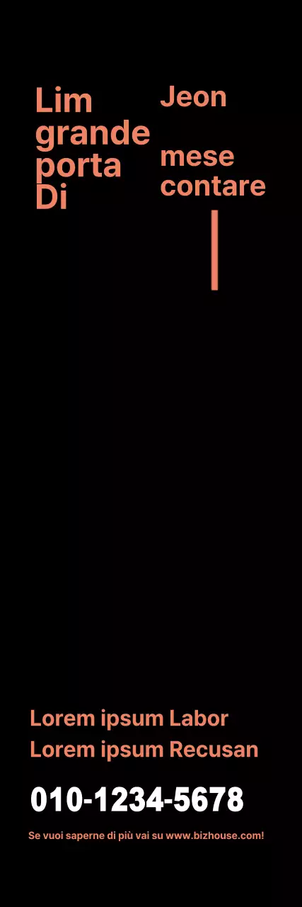 Banner verticale di richiesta di locazione