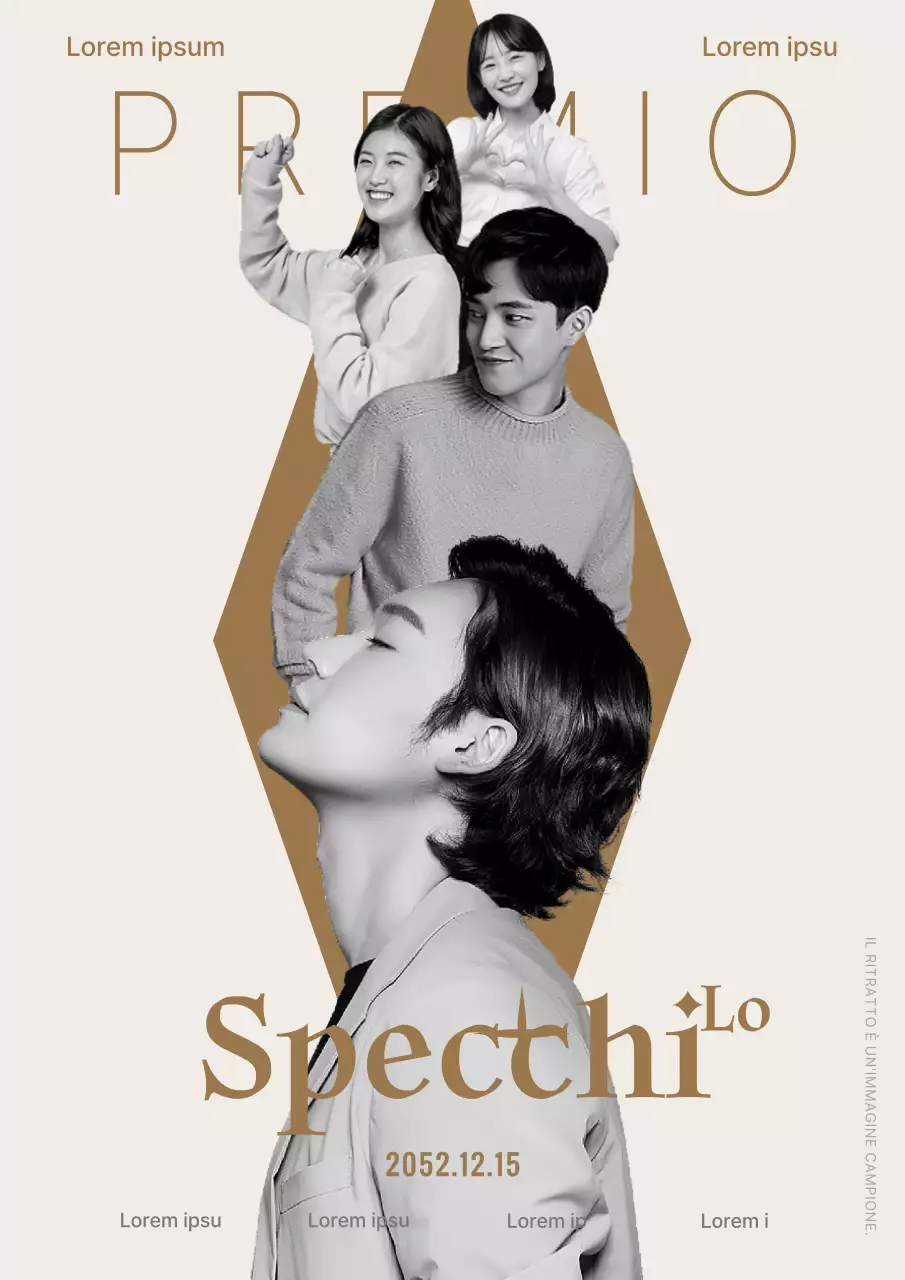 La cerimonia beige e oro del dipendente dell'anno