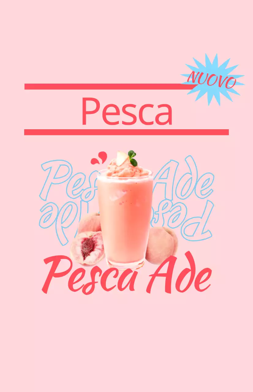 Promuovete il menu del vostro caffè con immagini e testi illustrati e colorati sulle bevande