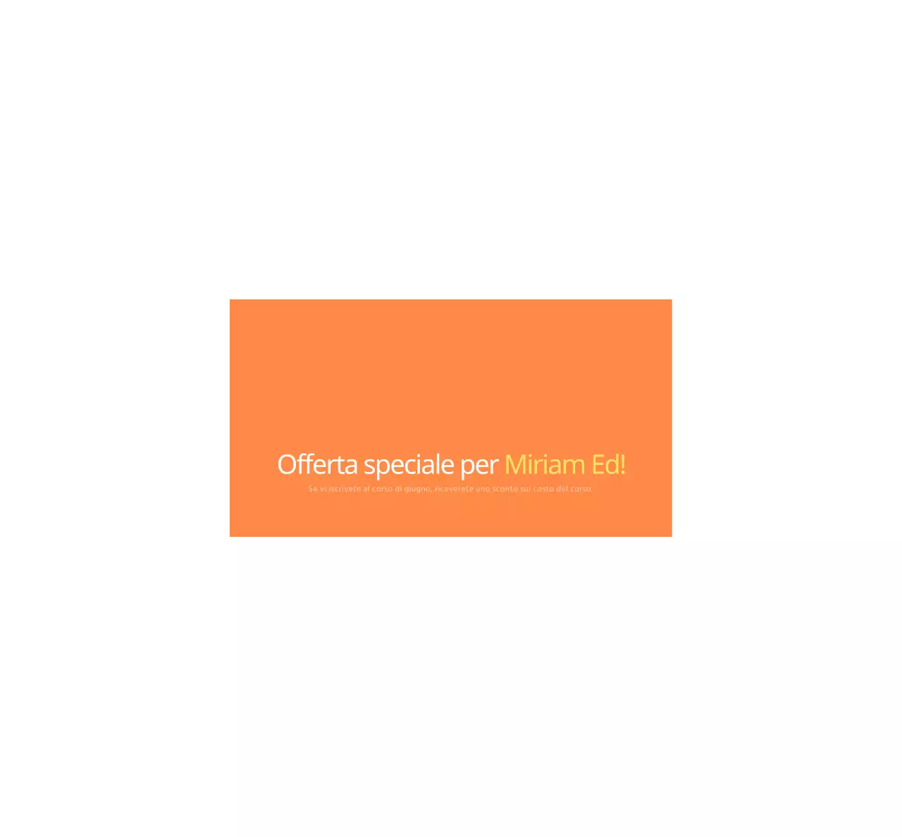 Promuovete l'educazione della vostra scuola in arancione