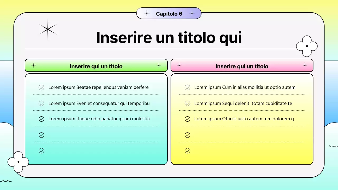 Promozione estiva con forme sfumate dai colori vivaci