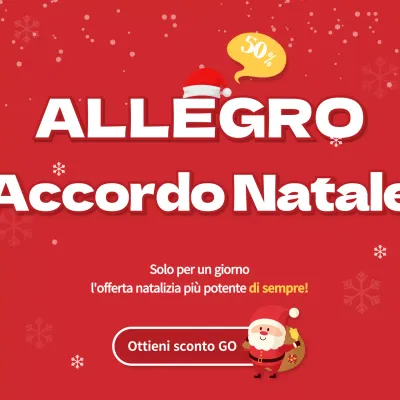 Evento di vendita natalizio in bianco e rosso