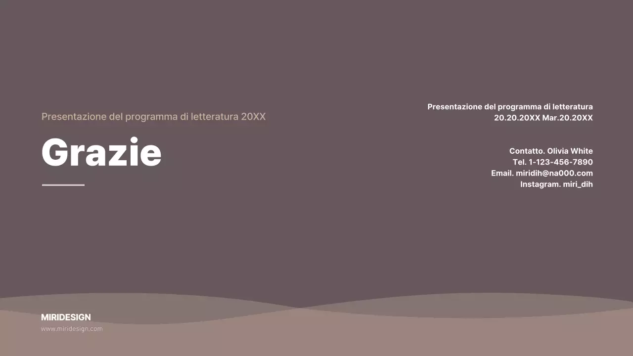 Introduzione al programma di lettura a tema marrone