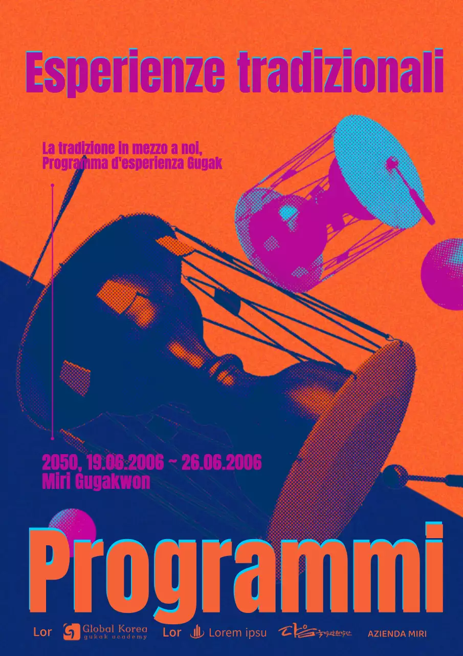 Programma Effetti di stampa in arancione