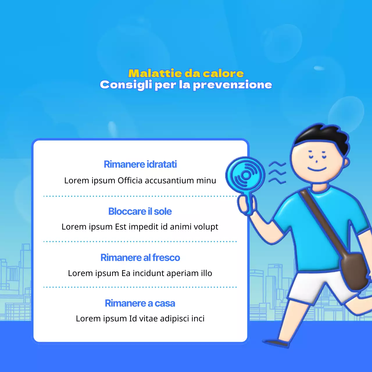 L'arancione e il blu delle ondate di calore estive Come affrontare il caldo Consigli di salute preventivi spiegati