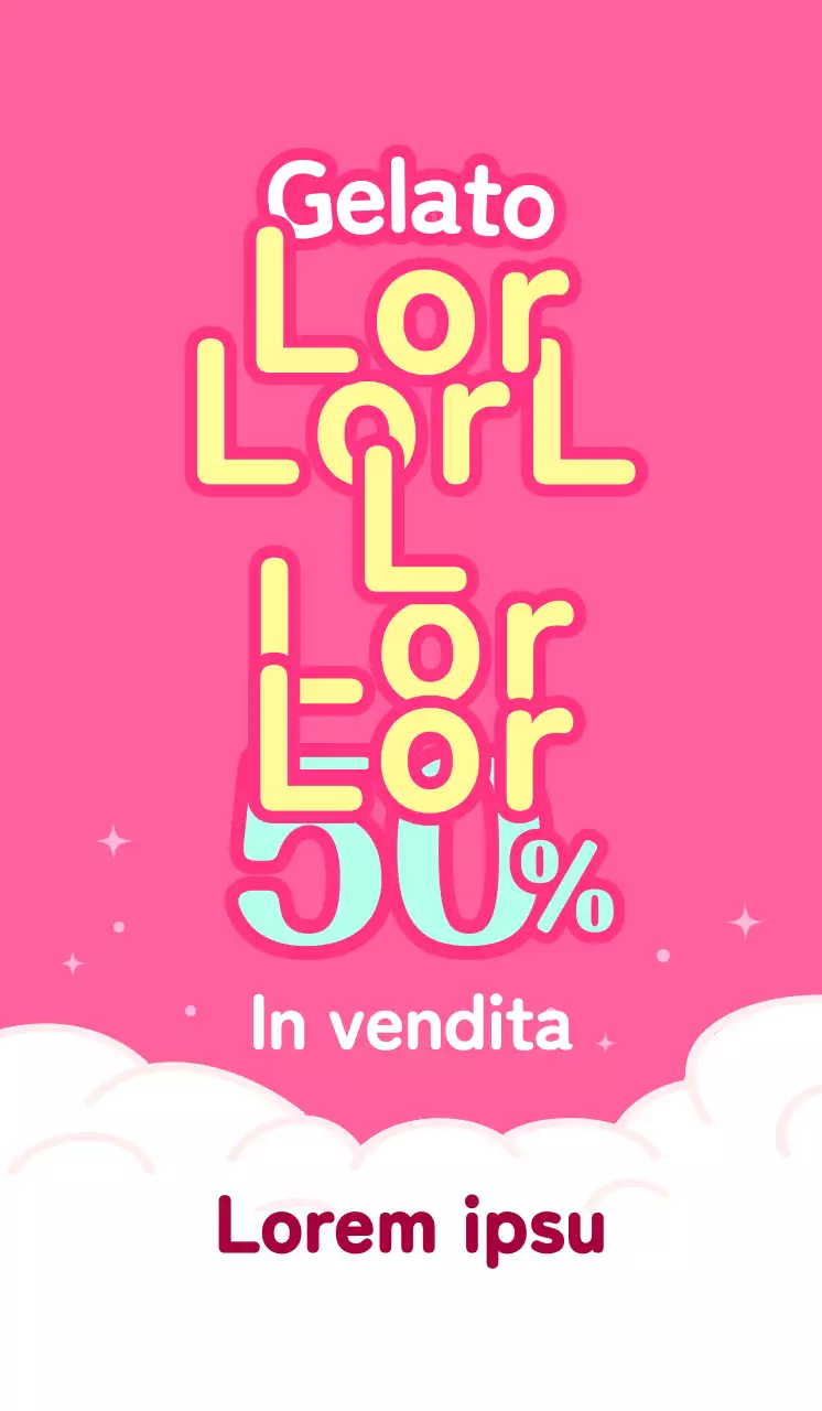 Una gelateria rosa e azzurra