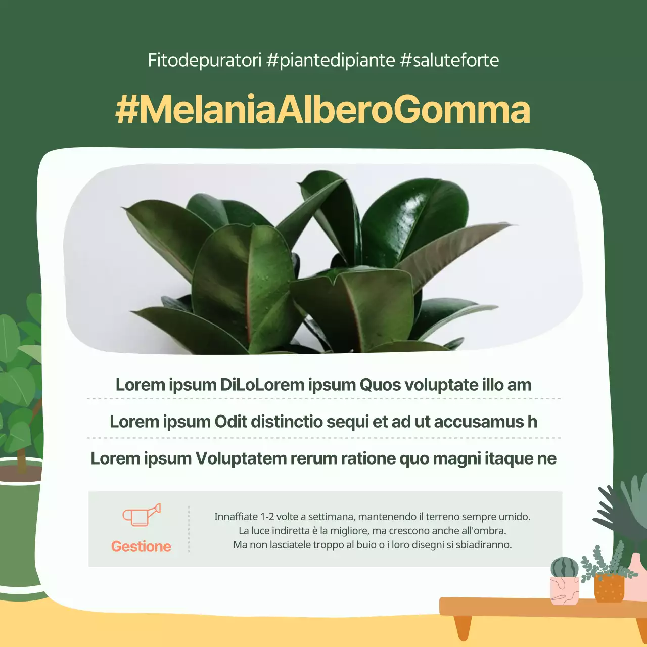 Cartolina di raccomandazione per animali domestici verde e giallaNews design