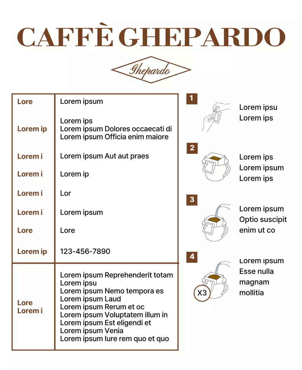 Design semplice con illustrazione di animali marroni in corsa