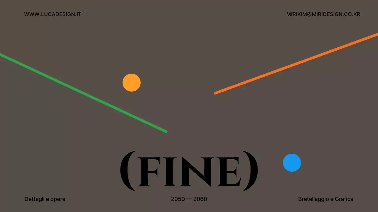 Linee e forme grigie e cachi: portfolio di design concettuale