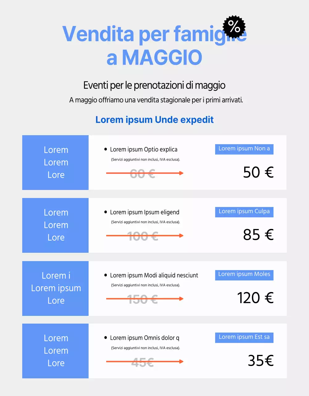 Aria condizionata pulita e fresca in bianco e blu