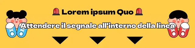 Per la guida a semaforo per i bambini con caratteri gialli per bambini