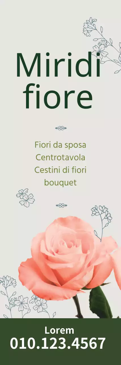 Promuovere un fioraio vintage mettendo in evidenza le foto verdi