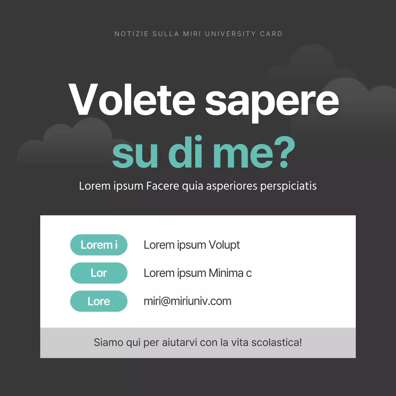 Illustrazione fotografica grigia e menta della vita universitaria con due bottiglie cardNews