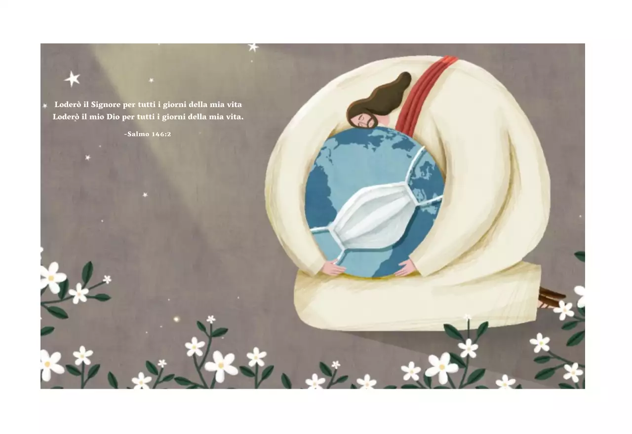 Chiesa illustrazione pulita pastello