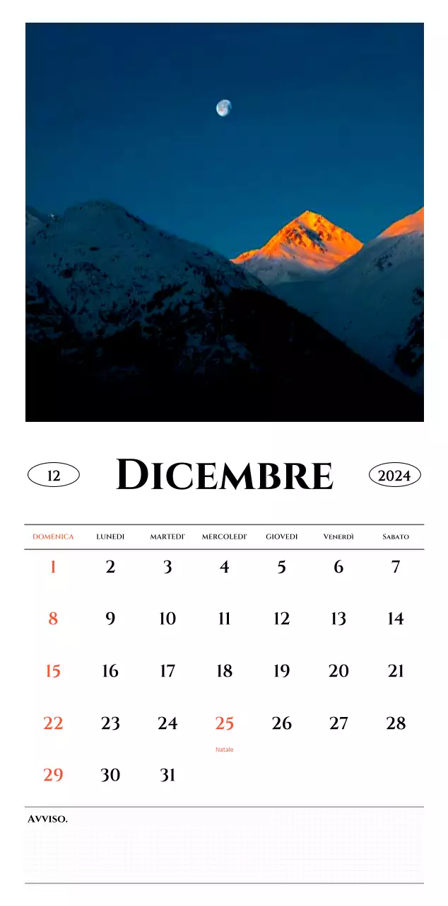 Calendario da parete in stile semplice con concetto di fotografia di viaggio emozionale in bianco e nero