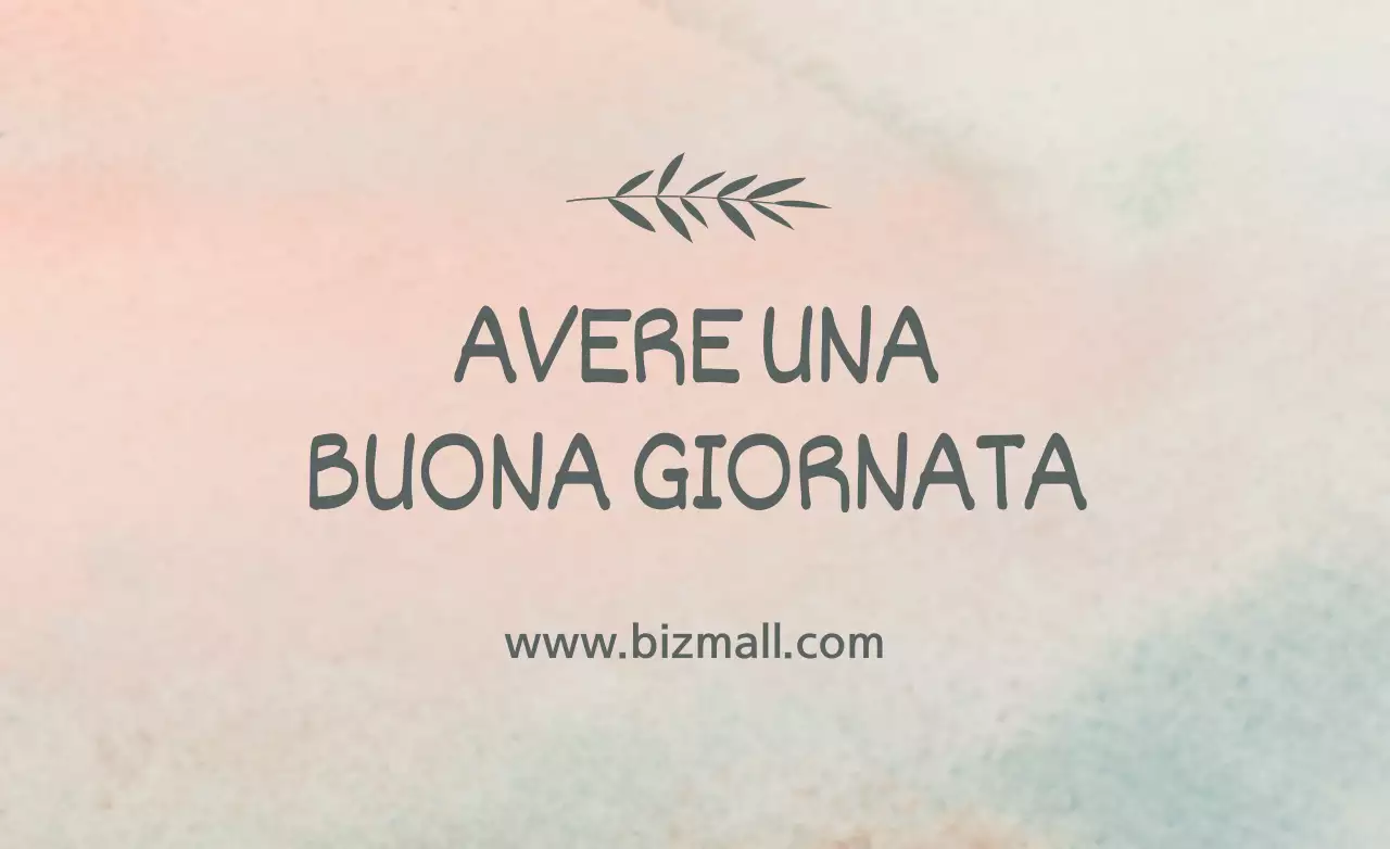 BUONA GIORNATA
