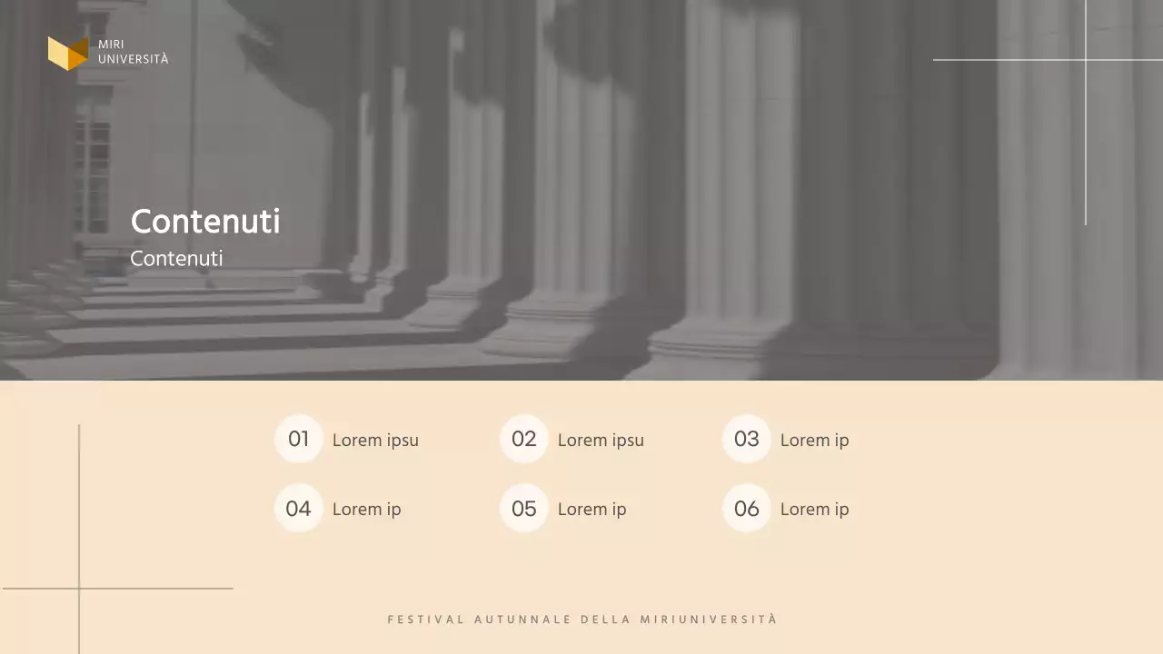 Proposta di sponsorizzazione per un festival universitario semplice, in beige e bianco e nero