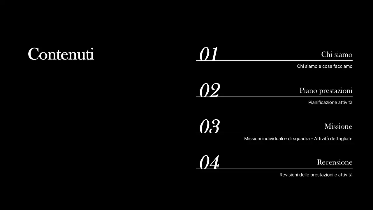Un semplice rapporto sulle attività dei sostenitori in bianco e nero