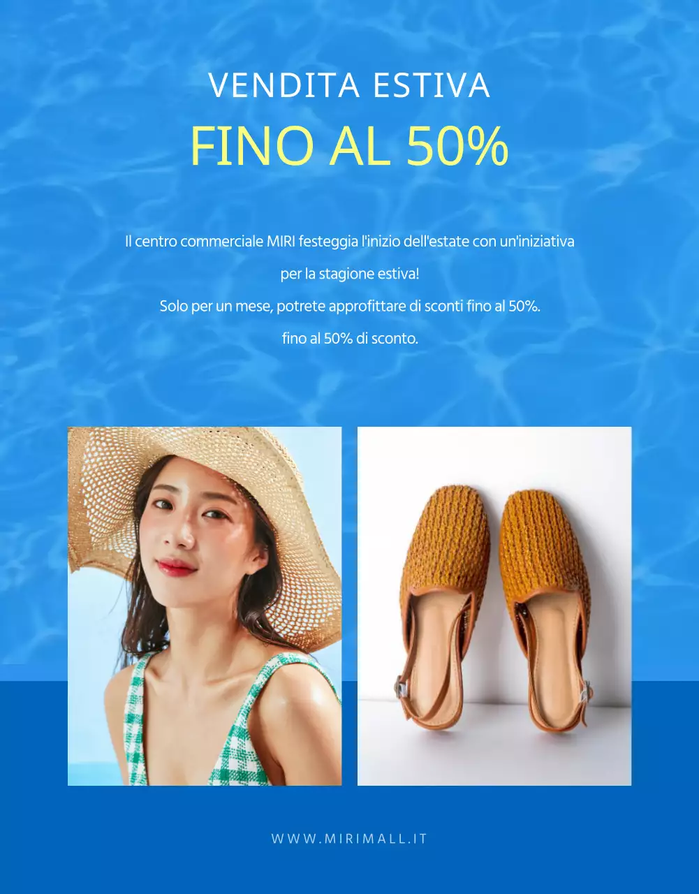 Promuovete una vendita estiva naturale con i blu chiari e gli azzurri