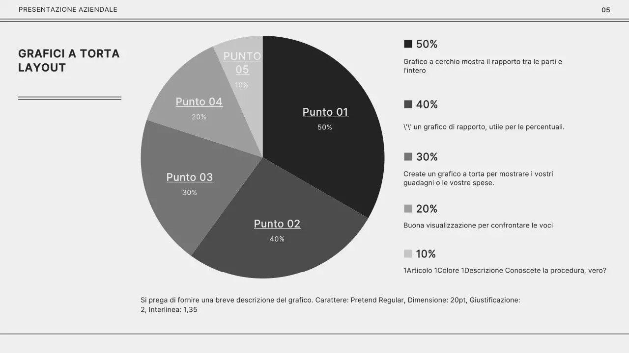 Grigio e nero monotono per una semplice presentazione aziendale