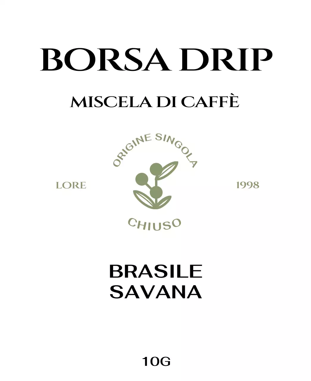 Astuccio con logo del caffè in beige