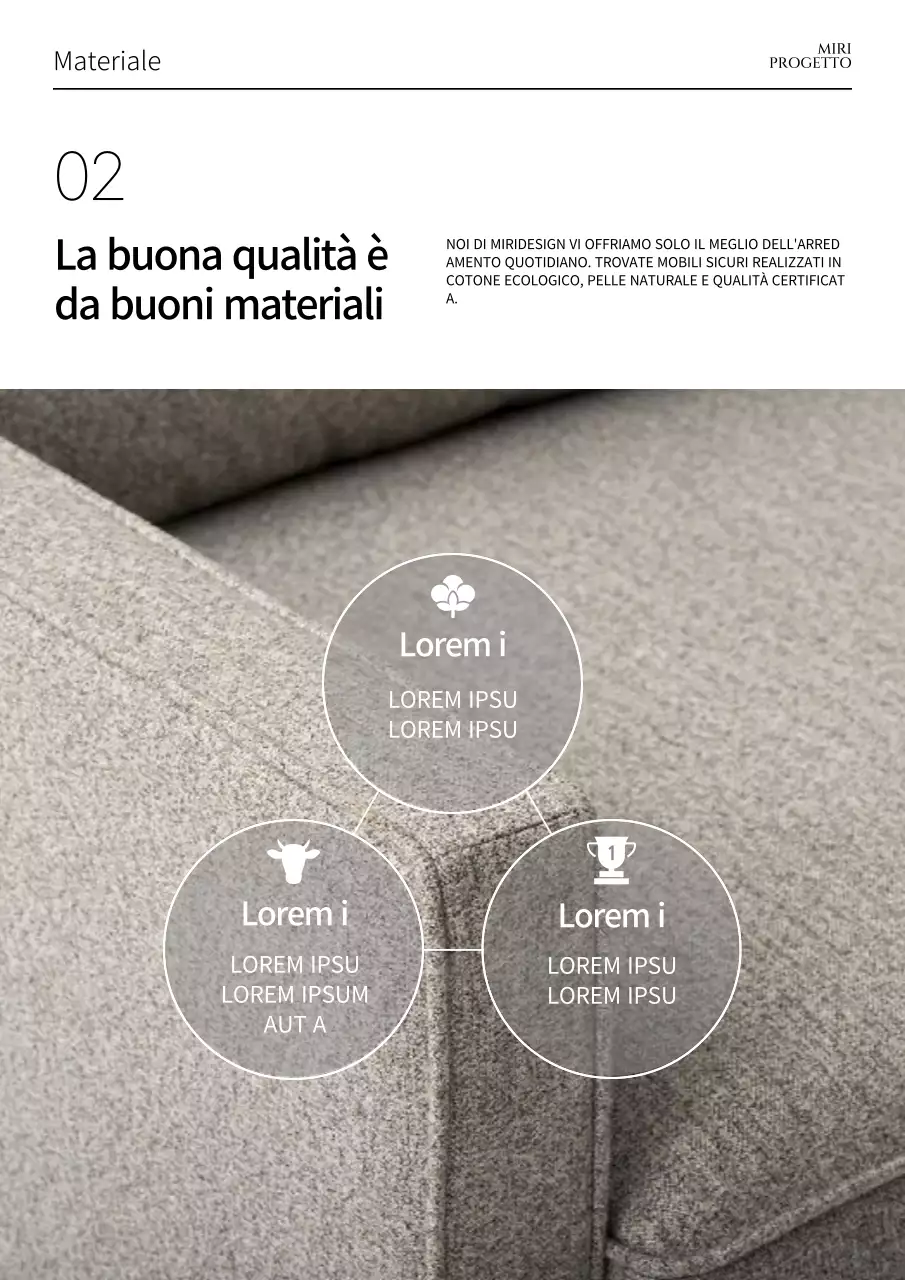 Illustrazione di mobili con plaid blu navy e sedie