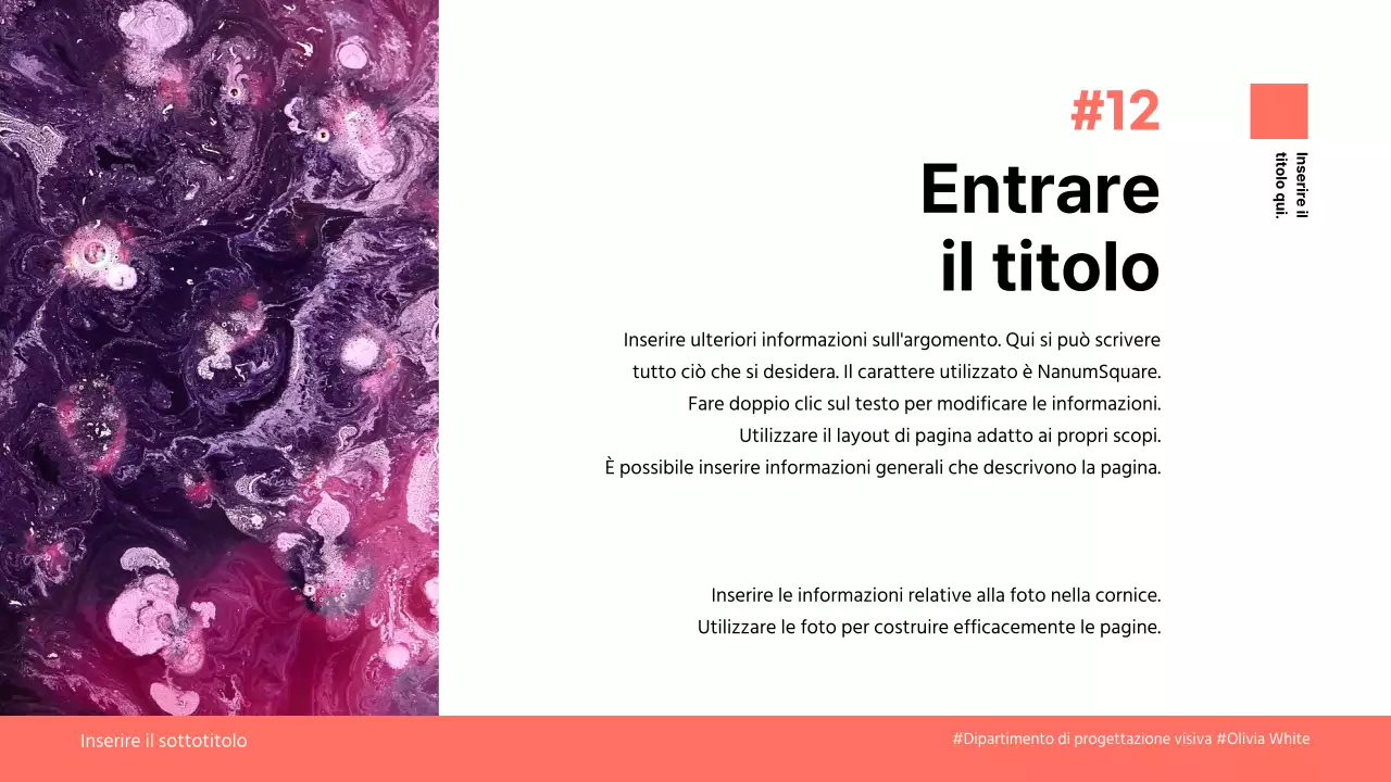 Chip di colore, corallo